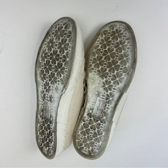 KATE Spade New York Vale Cream canvas sneakers size 6B - Picture 5 of 5